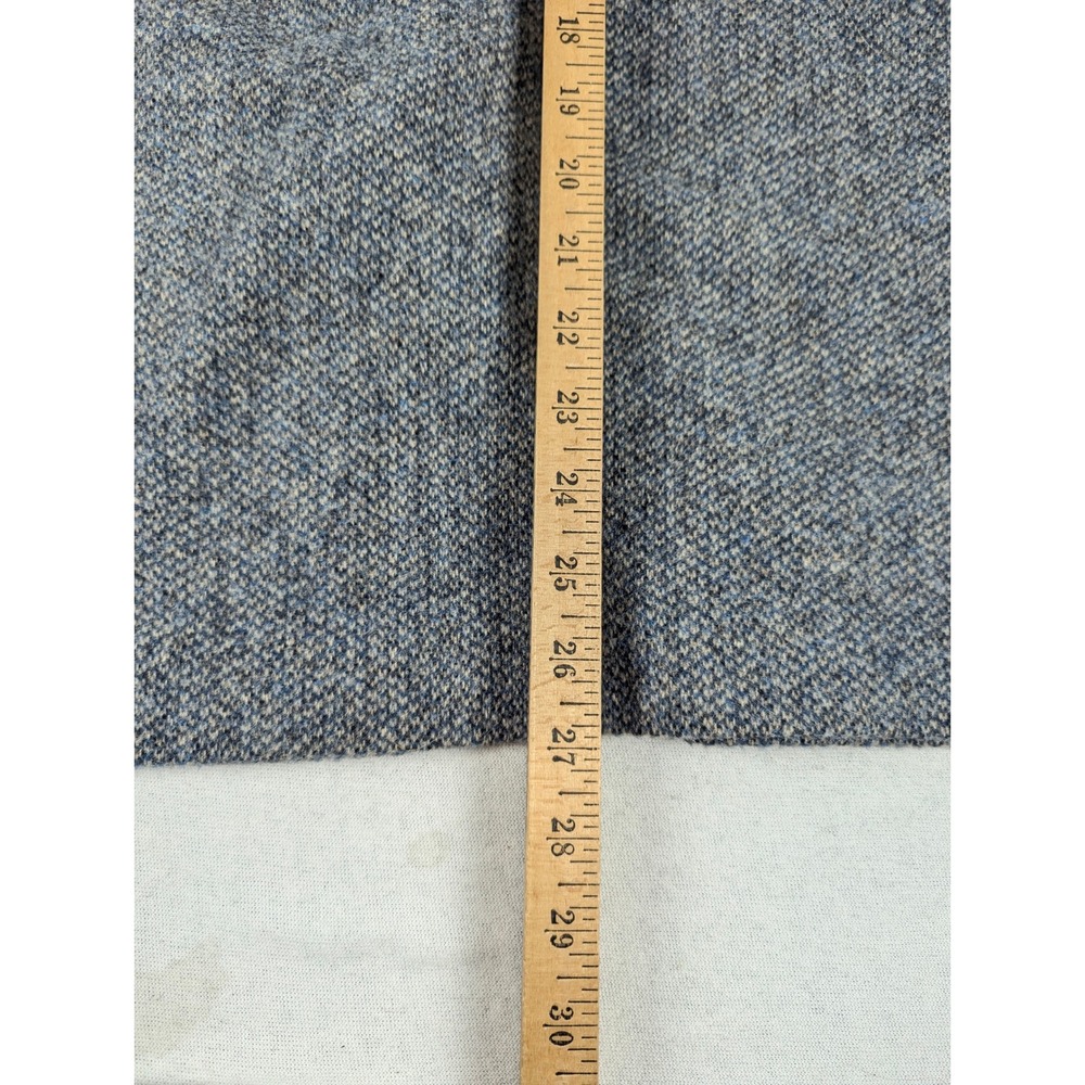Prestige of Boston Tweed Marled Wool Pencil Skirt Blue Gray High Waist 25 VTG - Picture 4 of 13
